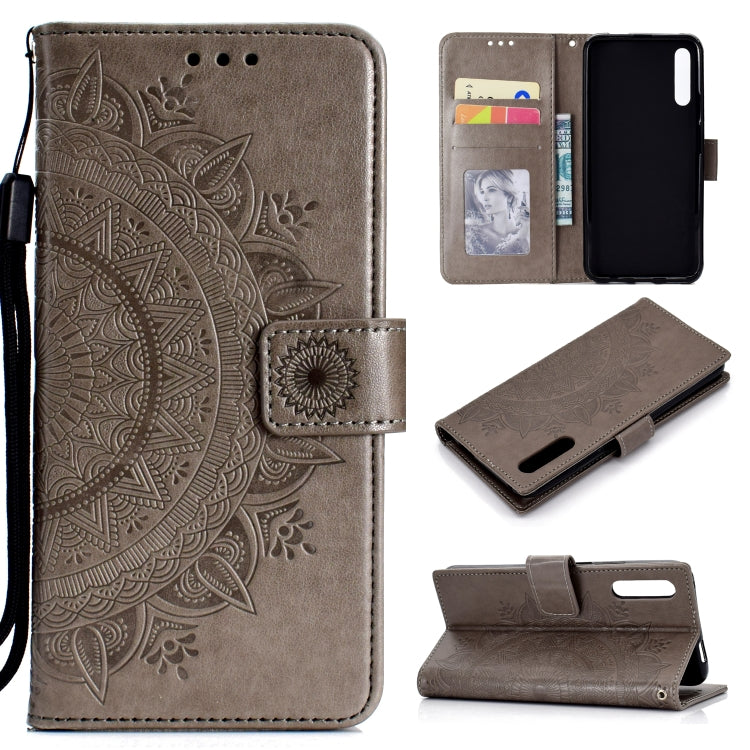 For Huawei Honor 9X Totem Flower Embossed Horizontal Flip TPU + PU Leather Case with Holder & Card Slots & Wallet