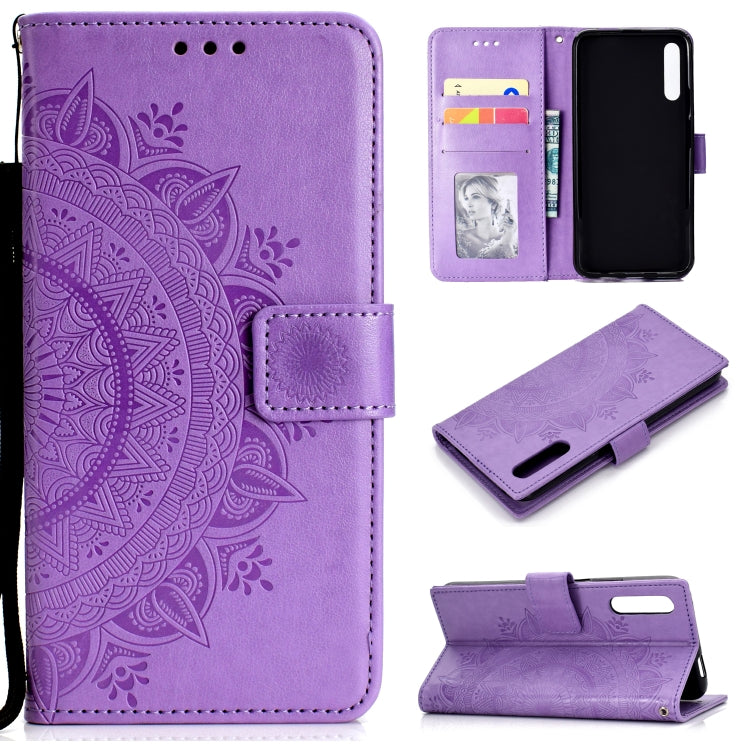 For Huawei Honor 9X Totem Flower Embossed Horizontal Flip TPU + PU Leather Case with Holder & Card Slots & Wallet