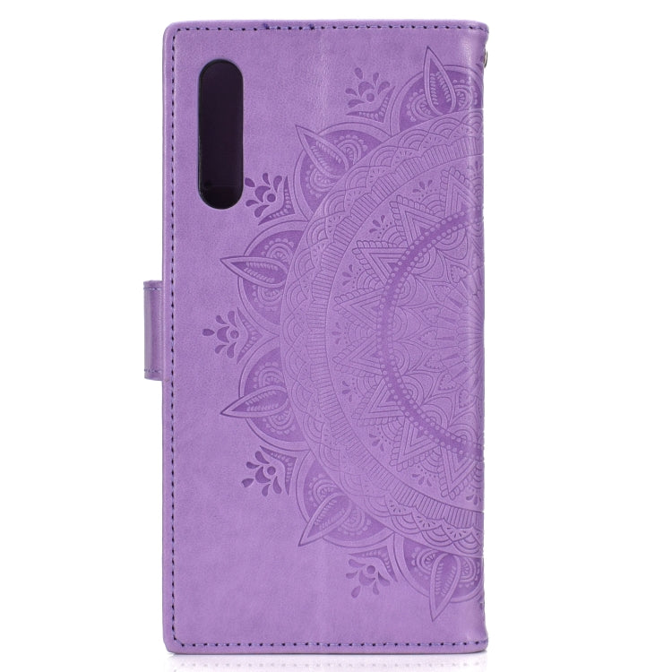 For Huawei Honor 9X Totem Flower Embossed Horizontal Flip TPU + PU Leather Case with Holder & Card Slots & Wallet