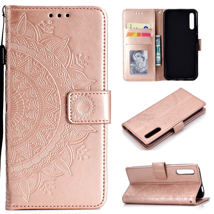 For Huawei Honor 9X Totem Flower Embossed Horizontal Flip TPU + PU Leather Case with Holder & Card Slots & Wallet