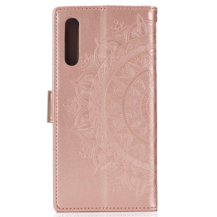 For Huawei Honor 9X Totem Flower Embossed Horizontal Flip TPU + PU Leather Case with Holder & Card Slots & Wallet