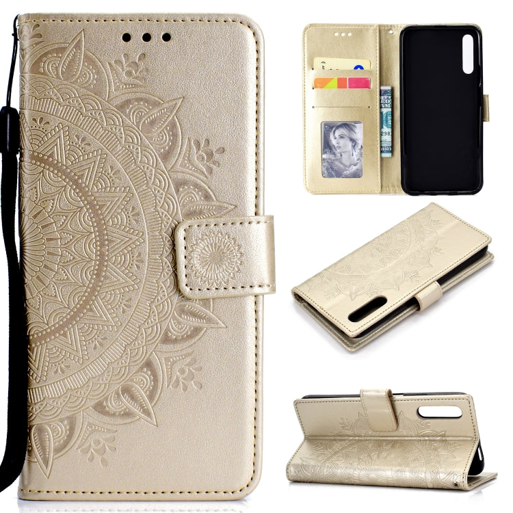For Huawei Honor 9X Totem Flower Embossed Horizontal Flip TPU + PU Leather Case with Holder & Card Slots & Wallet