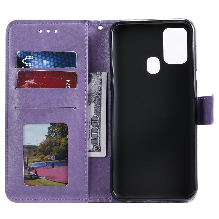 For Huawei Honor 9X Lite Totem Flower Embossed Horizontal Flip TPU + PU Leather Case with Holder & Card Slots & Wallet