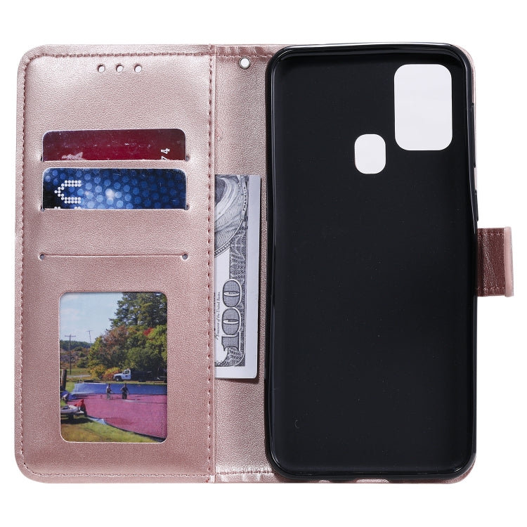 For Huawei Honor 9X Lite Totem Flower Embossed Horizontal Flip TPU + PU Leather Case with Holder & Card Slots & Wallet