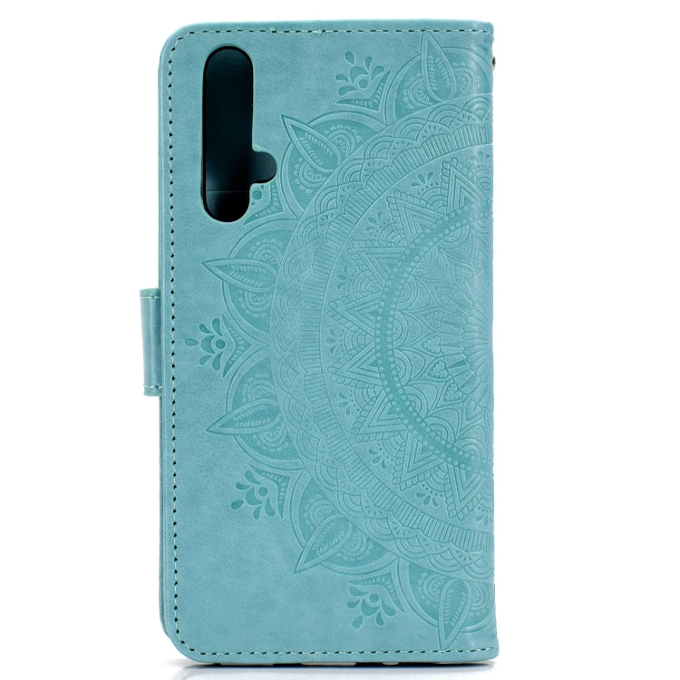 For Huawei Honor 20 Totem Flower Embossed Horizontal Flip TPU + PU Leather Case with Holder & Card Slots & Wallet