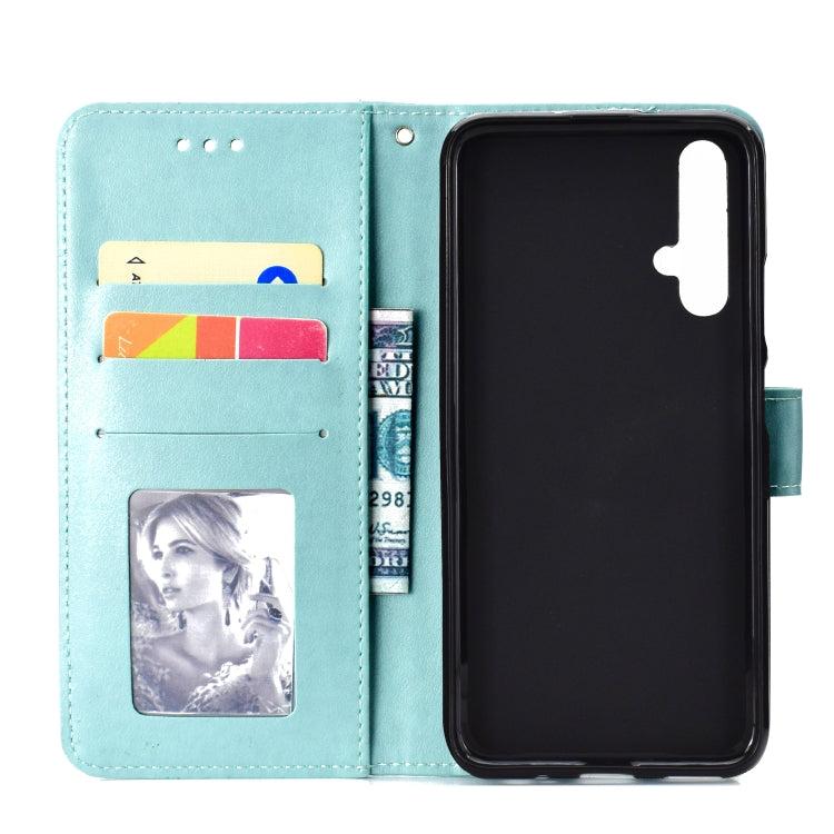 For Huawei Honor 20 Totem Flower Embossed Horizontal Flip TPU + PU Leather Case with Holder & Card Slots & Wallet