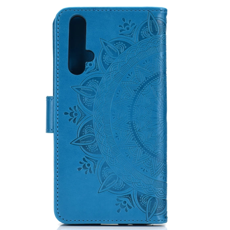 For Huawei Honor 20 Totem Flower Embossed Horizontal Flip TPU + PU Leather Case with Holder & Card Slots & Wallet
