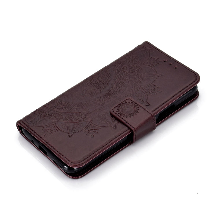 For Huawei Honor 20 Totem Flower Embossed Horizontal Flip TPU + PU Leather Case with Holder & Card Slots & Wallet