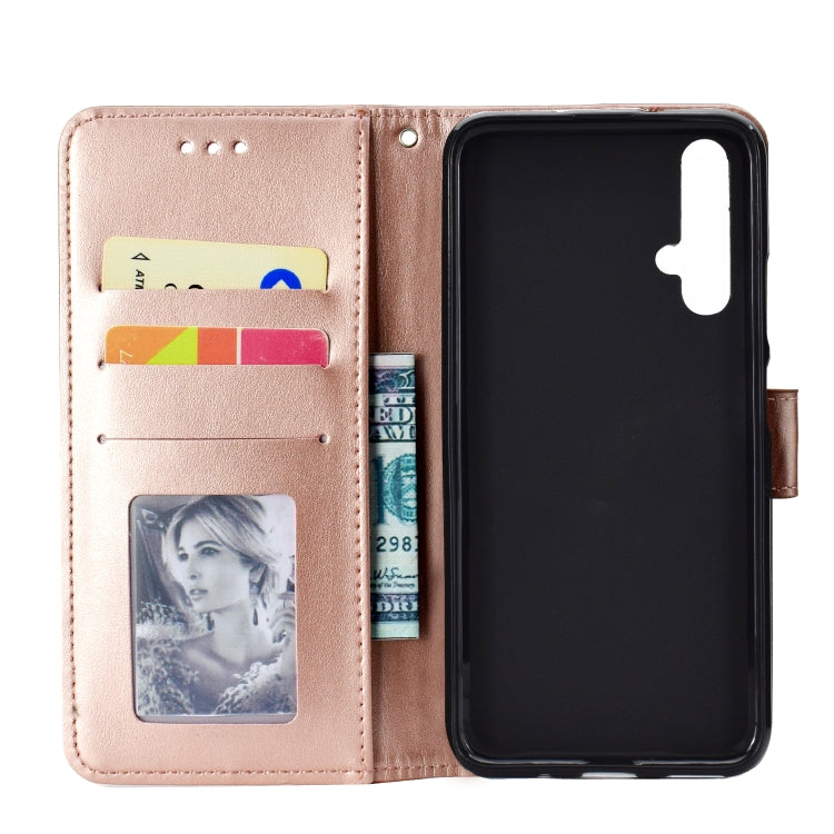 For Huawei Honor 20 Totem Flower Embossed Horizontal Flip TPU + PU Leather Case with Holder & Card Slots & Wallet