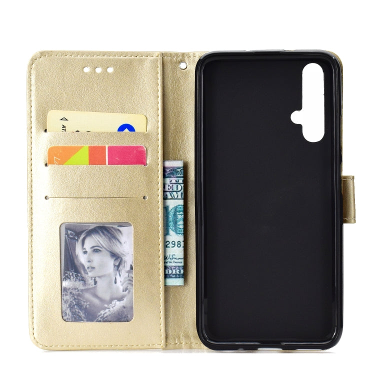 For Huawei Honor 20 Totem Flower Embossed Horizontal Flip TPU + PU Leather Case with Holder & Card Slots & Wallet