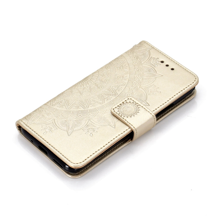 For Huawei Honor 20 Totem Flower Embossed Horizontal Flip TPU + PU Leather Case with Holder & Card Slots & Wallet