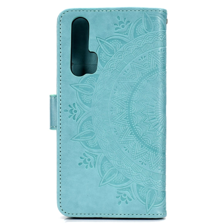 For Huawei Honor 20 Pro Totem Flower Embossed Horizontal Flip TPU + PU Leather Case with Holder & Card Slots & Wallet