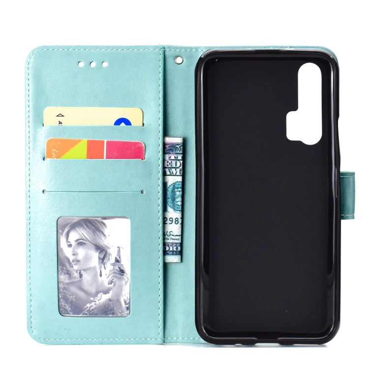 For Huawei Honor 20 Pro Totem Flower Embossed Horizontal Flip TPU + PU Leather Case with Holder & Card Slots & Wallet