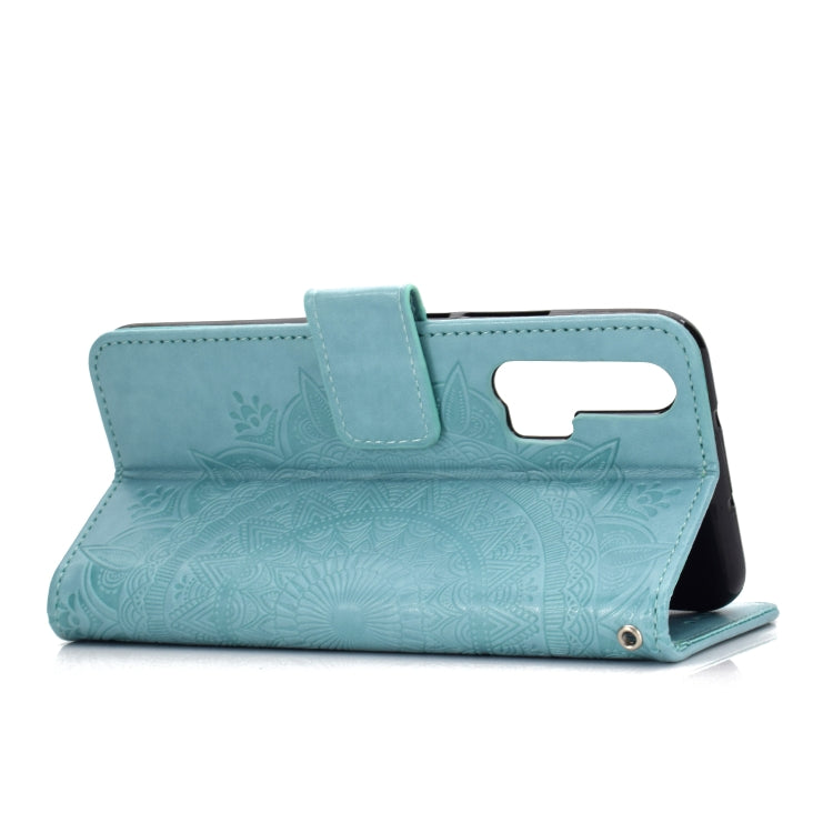 For Huawei Honor 20 Pro Totem Flower Embossed Horizontal Flip TPU + PU Leather Case with Holder & Card Slots & Wallet