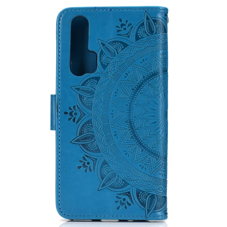 For Huawei Honor 20 Pro Totem Flower Embossed Horizontal Flip TPU + PU Leather Case with Holder & Card Slots & Wallet