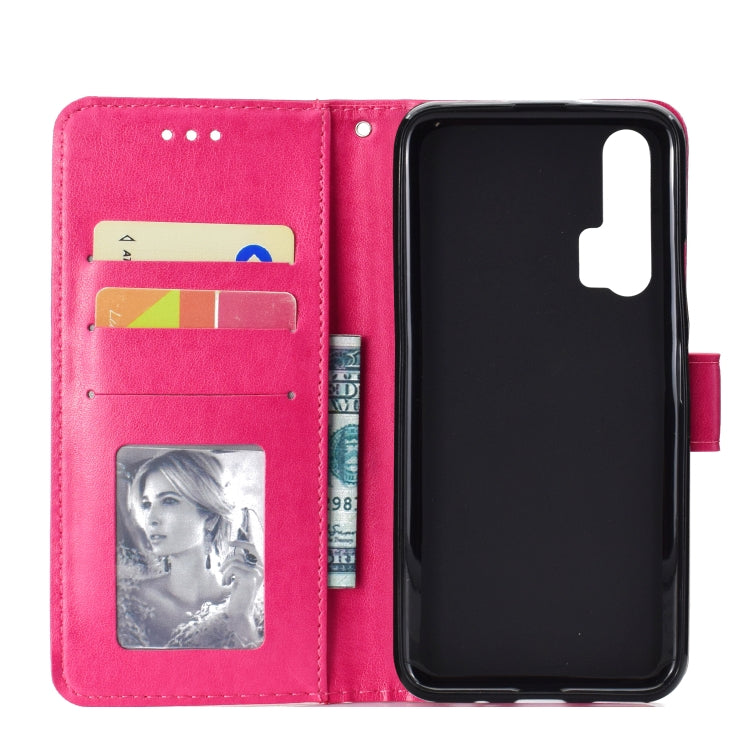 For Huawei Honor 20 Pro Totem Flower Embossed Horizontal Flip TPU + PU Leather Case with Holder & Card Slots & Wallet