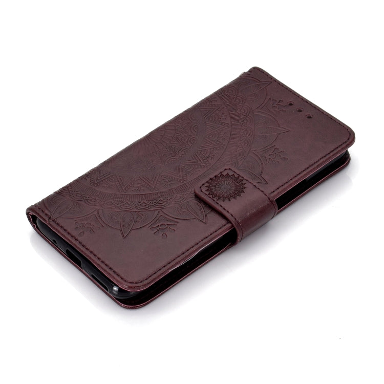 For Huawei Honor 20 Pro Totem Flower Embossed Horizontal Flip TPU + PU Leather Case with Holder & Card Slots & Wallet