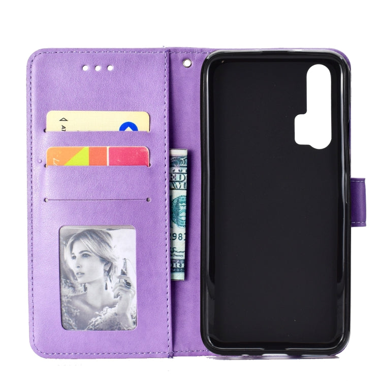 For Huawei Honor 20 Pro Totem Flower Embossed Horizontal Flip TPU + PU Leather Case with Holder & Card Slots & Wallet