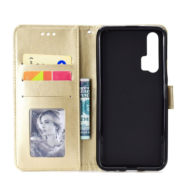 For Huawei Honor 20 Pro Totem Flower Embossed Horizontal Flip TPU + PU Leather Case with Holder & Card Slots & Wallet