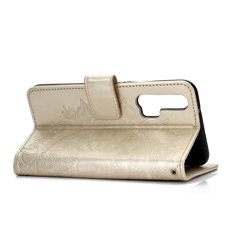 For Huawei Honor 20 Pro Totem Flower Embossed Horizontal Flip TPU + PU Leather Case with Holder & Card Slots & Wallet