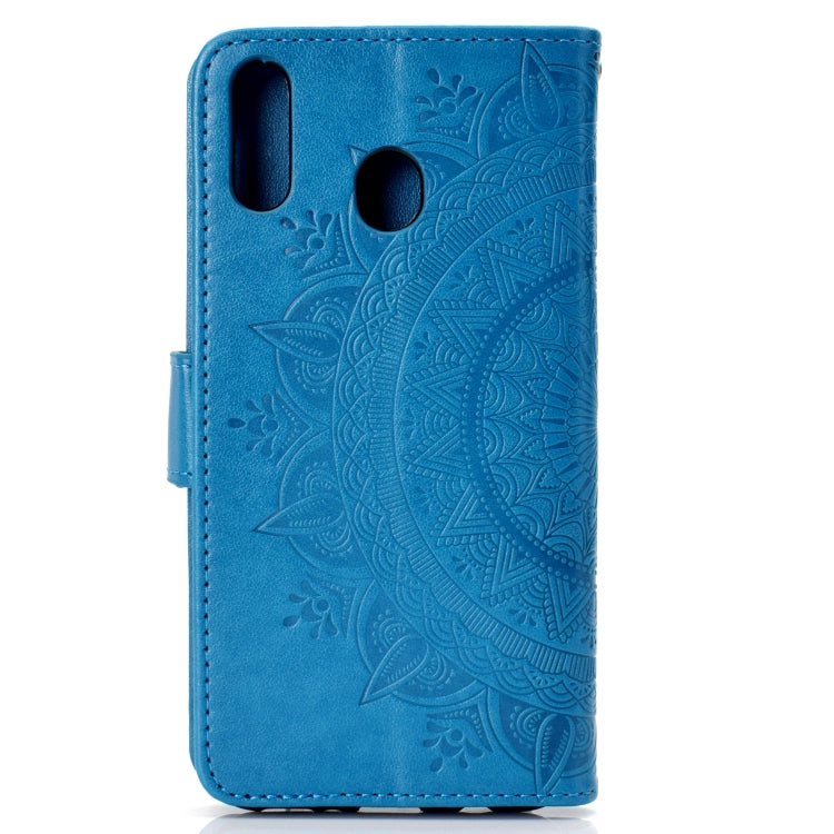 For Huawei Y6p Totem Flower Embossed Horizontal Flip TPU + PU Leather Case with Holder & Card Slots & Wallet