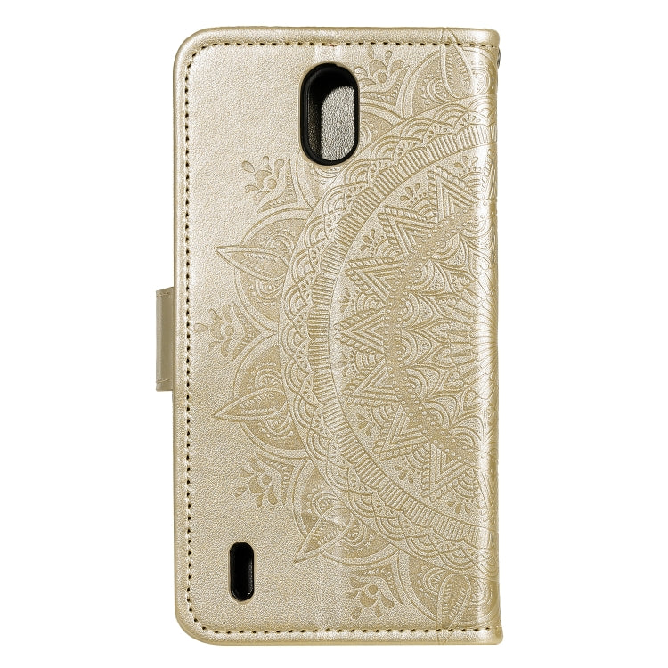 For Nokia 1.3 Totem Flower Embossed Horizontal Flip TPU + PU Leather Case with Holder & Card Slots & Wallet