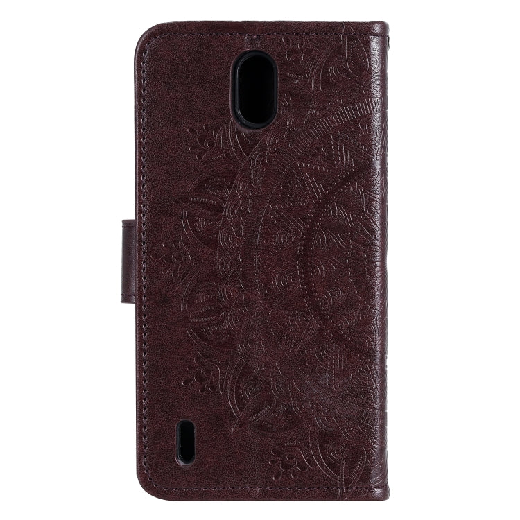 For Nokia 1.3 Totem Flower Embossed Horizontal Flip TPU + PU Leather Case with Holder & Card Slots & Wallet