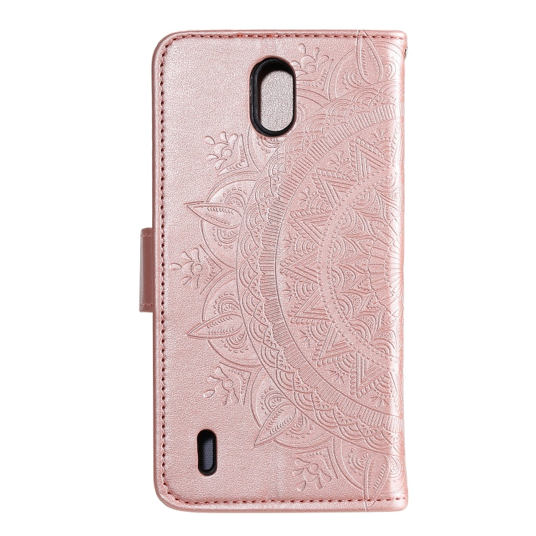 For Nokia 1.3 Totem Flower Embossed Horizontal Flip TPU + PU Leather Case with Holder & Card Slots & Wallet