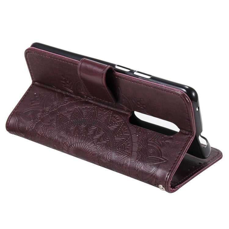 For Nokia 2.4 Totem Flower Embossed Horizontal Flip TPU + PU Leather Case with Holder & Card Slots & Wallet