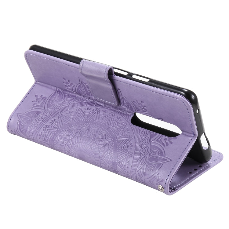 For Nokia 2.4 Totem Flower Embossed Horizontal Flip TPU + PU Leather Case with Holder & Card Slots & Wallet