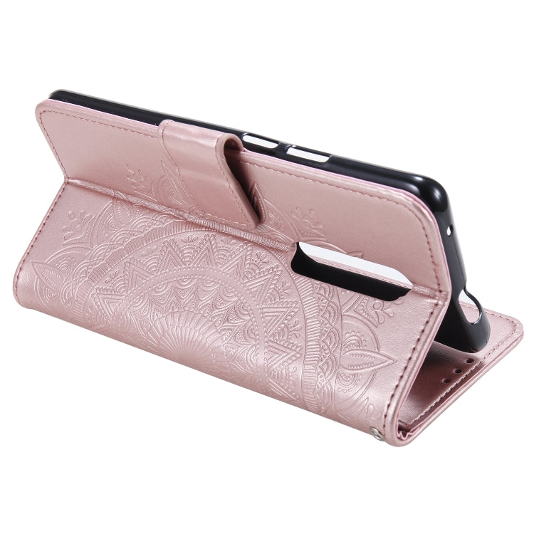 For Nokia 2.4 Totem Flower Embossed Horizontal Flip TPU + PU Leather Case with Holder & Card Slots & Wallet
