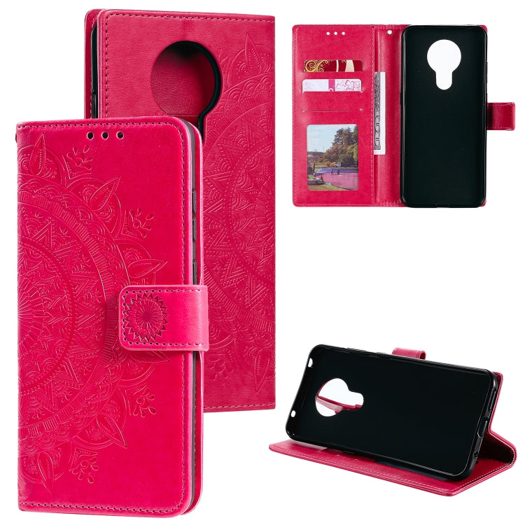 For Nokia 5.3 Totem Flower Embossed Horizontal Flip TPU + PU Leather Case with Holder & Card Slots & Wallet