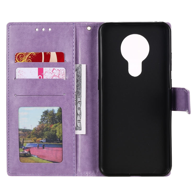 For Nokia 5.3 Totem Flower Embossed Horizontal Flip TPU + PU Leather Case with Holder & Card Slots & Wallet