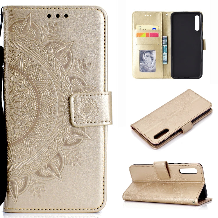 For Sony Xperia 10 II Totem Flower Embossed Horizontal Flip TPU + PU Leather Case with Holder & Card Slots & Wallet