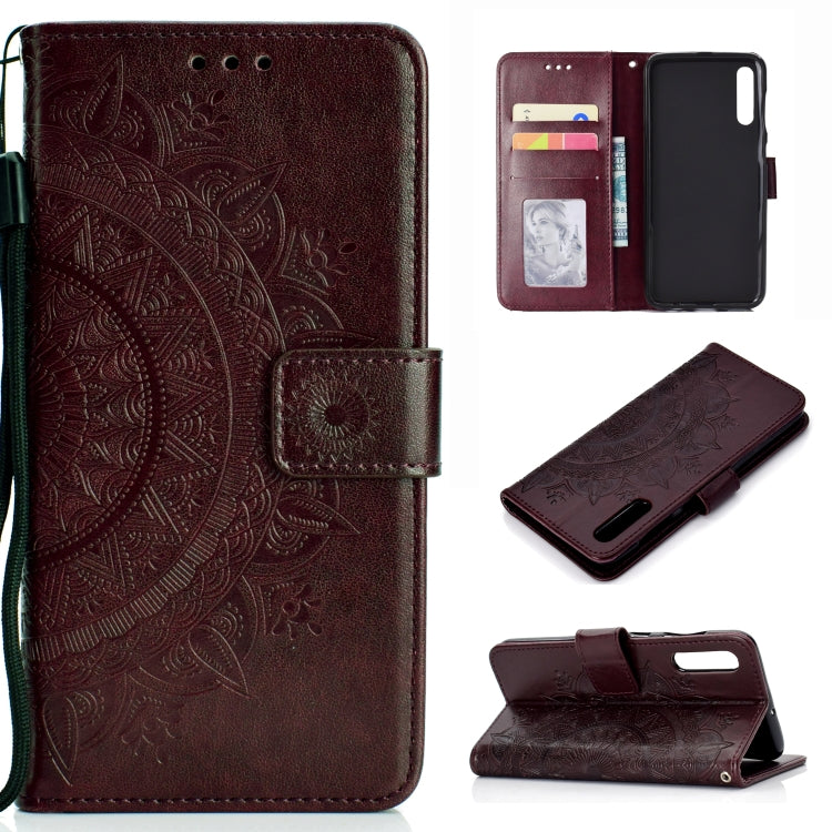 For Sony Xperia 10 II Totem Flower Embossed Horizontal Flip TPU + PU Leather Case with Holder & Card Slots & Wallet