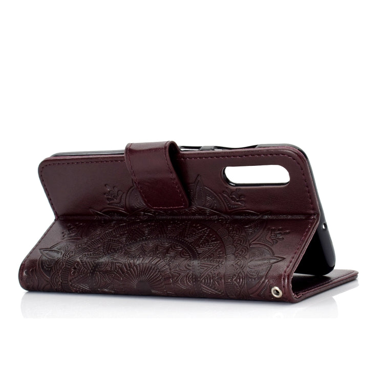 For Sony Xperia 10 II Totem Flower Embossed Horizontal Flip TPU + PU Leather Case with Holder & Card Slots & Wallet