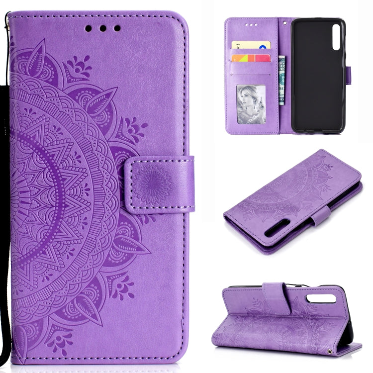 For Sony Xperia 10 II Totem Flower Embossed Horizontal Flip TPU + PU Leather Case with Holder & Card Slots & Wallet