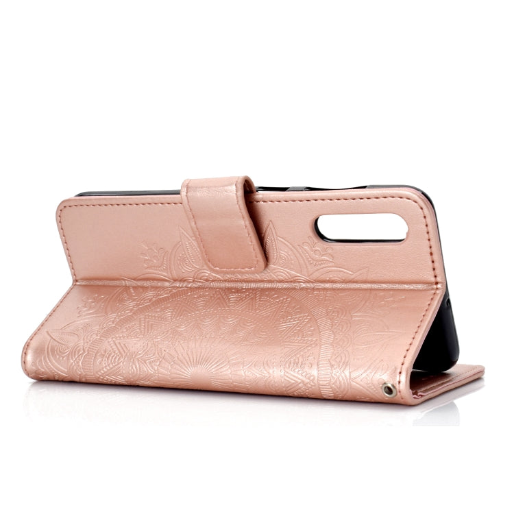 For Sony Xperia 10 II Totem Flower Embossed Horizontal Flip TPU + PU Leather Case with Holder & Card Slots & Wallet