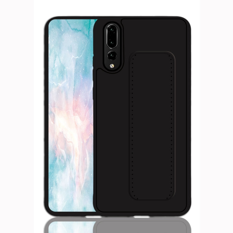 For Huawei P20 Shockproof PC + TPU Protective Case with Wristband & Holder