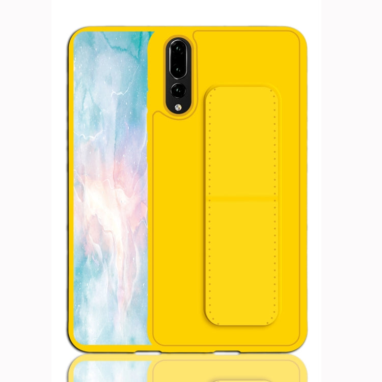 For Huawei P20 Shockproof PC + TPU Protective Case with Wristband & Holder