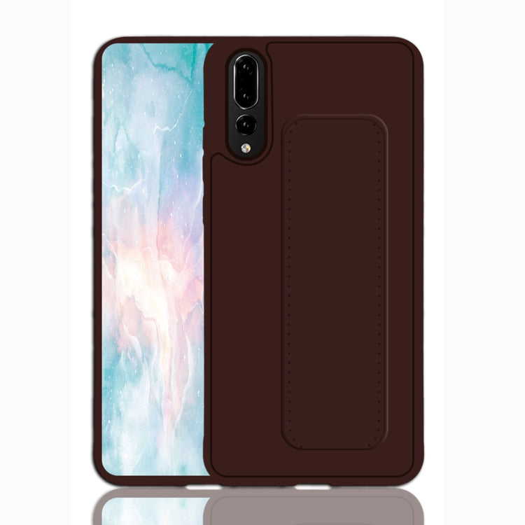 For Huawei P20 Shockproof PC + TPU Protective Case with Wristband & Holder