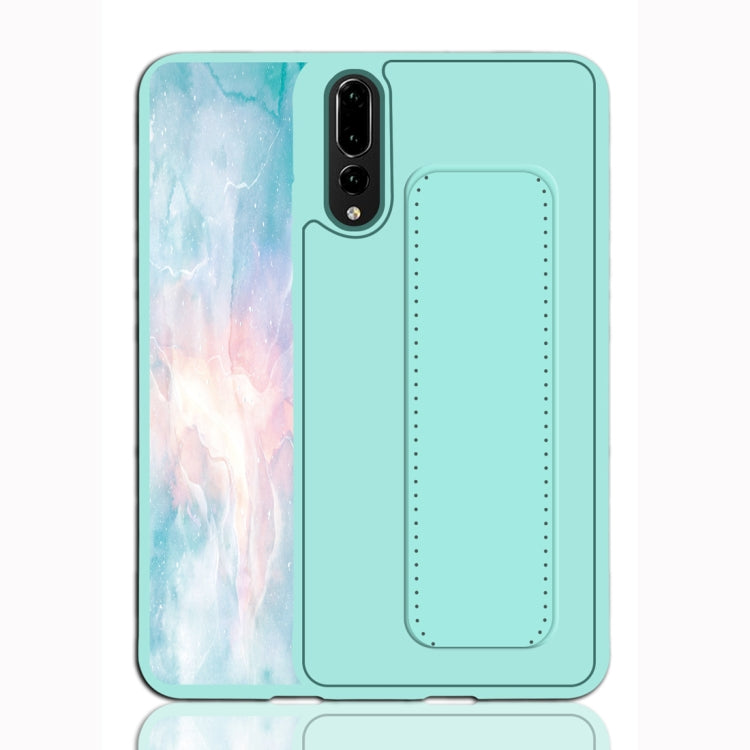 For Huawei P20 Shockproof PC + TPU Protective Case with Wristband & Holder
