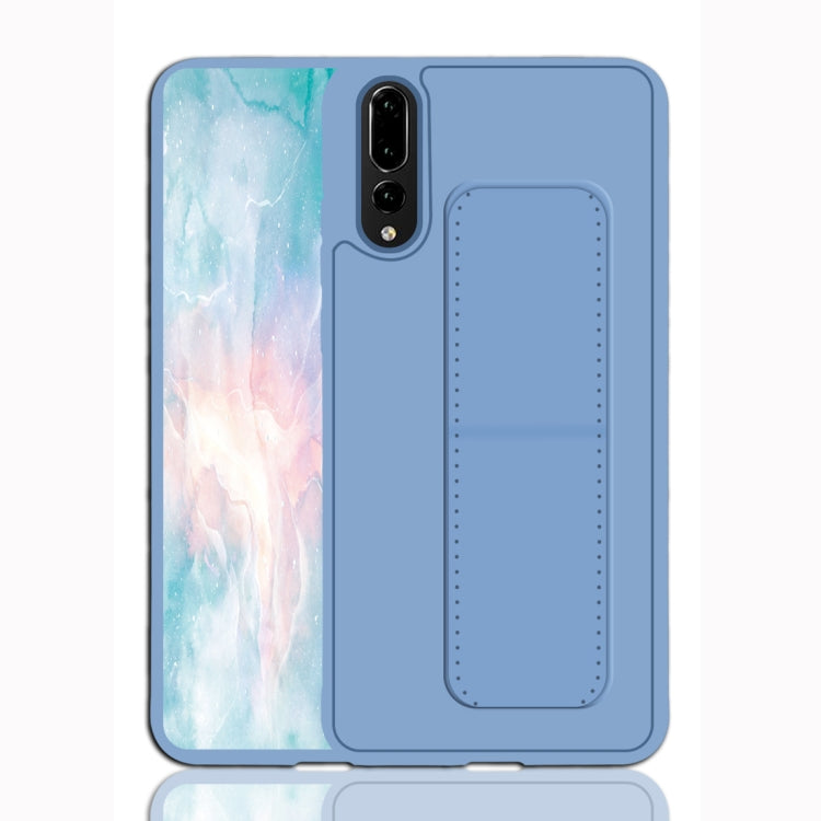 For Huawei P20 Shockproof PC + TPU Protective Case with Wristband & Holder