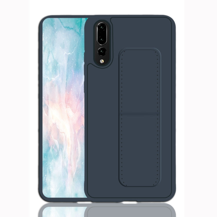 For Huawei P20 Shockproof PC + TPU Protective Case with Wristband & Holder