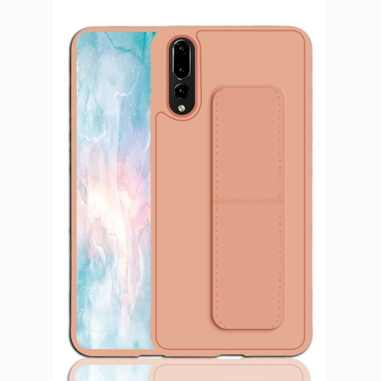 For Huawei P20 Shockproof PC + TPU Protective Case with Wristband & Holder