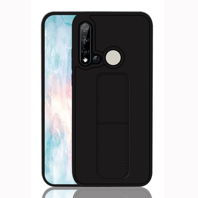 For Huawei P20 Lite Shockproof PC + TPU Protective Case with Wristband & Holder
