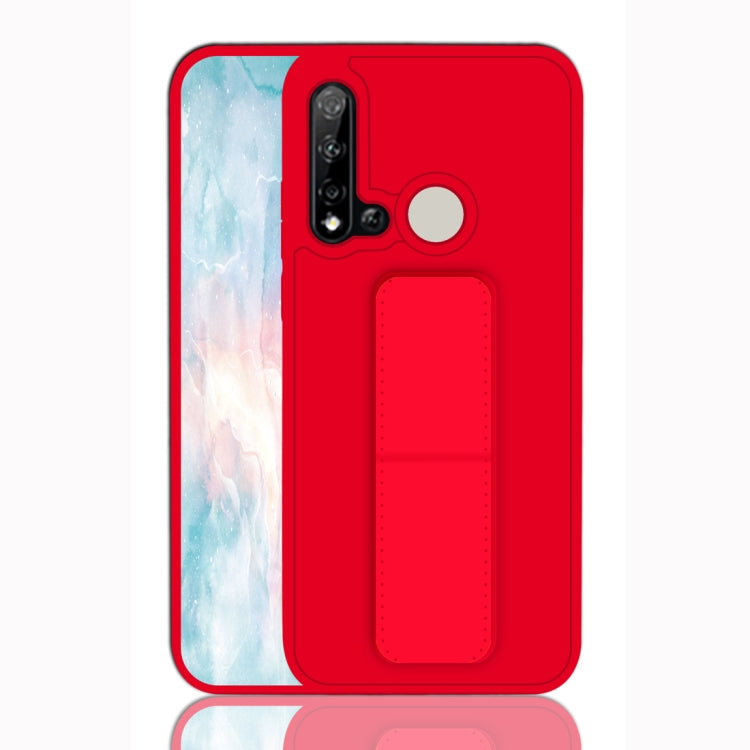 For Huawei P20 Lite Shockproof PC + TPU Protective Case with Wristband & Holder