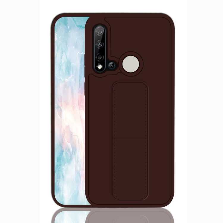 For Huawei P20 Lite Shockproof PC + TPU Protective Case with Wristband & Holder