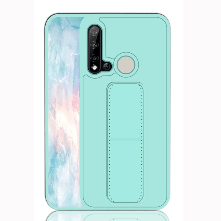For Huawei P20 Lite Shockproof PC + TPU Protective Case with Wristband & Holder