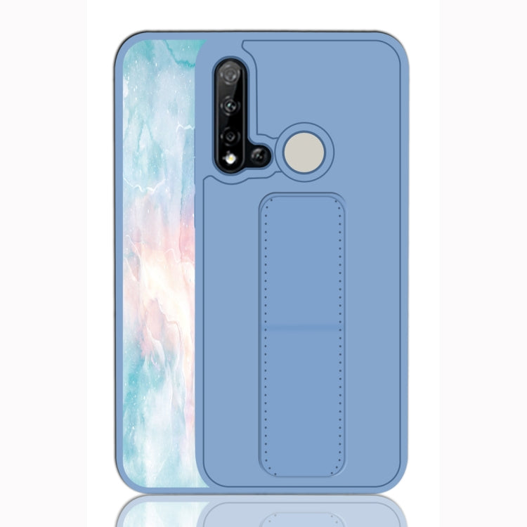 For Huawei P20 Lite Shockproof PC + TPU Protective Case with Wristband & Holder